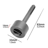 Ground Rod Driver Bit Industrial Drill Ground Rods Ground Rod Driver Adapter ID19mm Round Shank