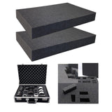 2 Pieces Packing Sponge Inserts Versatile for Transporting Crafting Game Box 20cmx30cmx4cm