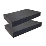 2 Pieces Packing Sponge Inserts Versatile for Transporting Crafting Game Box 20cmx30cmx4cm