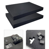 2 Pieces Packing Sponge Inserts Versatile for Transporting Crafting Game Box 30cmx40cmx4cm