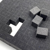 2 Pieces Packing Sponge Inserts Versatile for Transporting Crafting Game Box 30cmx40cmx4cm