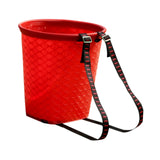 Maxbell Back Basket Lightweight Orchard Picking Basket for Gardening Shopping Hiking Red