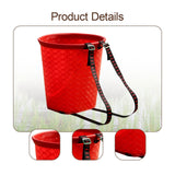Maxbell Back Basket Lightweight Orchard Picking Basket for Gardening Shopping Hiking Red