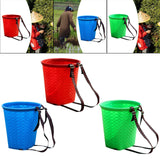 Maxbell Back Basket Lightweight Orchard Picking Basket for Gardening Shopping Hiking Red