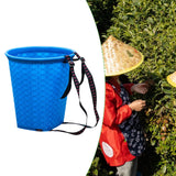 Maxbell Back Basket Lightweight Orchard Picking Basket for Gardening Shopping Hiking Blue