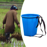 Maxbell Back Basket Lightweight Orchard Picking Basket for Gardening Shopping Hiking Blue