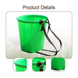 Maxbell Back Basket Lightweight Orchard Picking Basket for Gardening Shopping Hiking Green