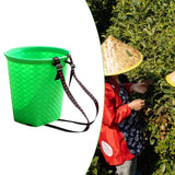 Maxbell Back Basket Lightweight Orchard Picking Basket for Gardening Shopping Hiking Green