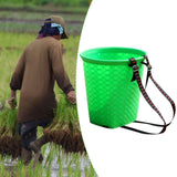 Maxbell Back Basket Lightweight Orchard Picking Basket for Gardening Shopping Hiking Green