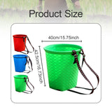 Maxbell Back Basket Lightweight Orchard Picking Basket for Gardening Shopping Hiking Green