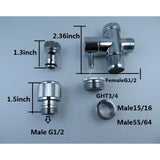 Maxbell Faucet Diverter Valve Parts Sink Hose Connector for Lawn Kitchen Shower Hose