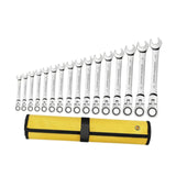 Maxbell Ratcheting Combination Wrench Set 16x Spanner for Plumbing Installation Bike