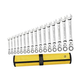 Maxbell Ratcheting Combination Wrench Set 16x Spanner for Plumbing Installation Bike