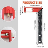 Maxbell Framing Square Ruler Marking Joiners Workshop Gauge Adjustable Framing Tools