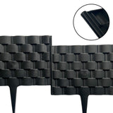 Maxbell 2x Garden Edging Border Decor Black for Flower Lawn Edge Landscaping Walkway