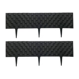 Maxbell 2x Garden Edging Border Decor Black for Flower Lawn Edge Landscaping Walkway
