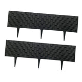 Maxbell 2x Garden Edging Border Decor Black for Flower Lawn Edge Landscaping Walkway