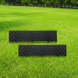 Maxbell 2x Garden Edging Border Decor Black for Flower Lawn Edge Landscaping Walkway