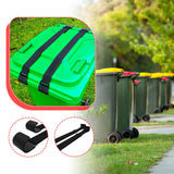 Maxbell 2x Trash Can Lock Straps Belt Double Claw Recycling Trash Bin Straps Prevent