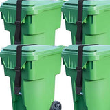 Maxbell 2x Trash Can Lock Straps Practical Adjustable for Outdoor Squirrels Raccoons