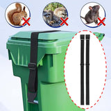 Maxbell 2x Trash Can Lock Straps Practical Adjustable for Outdoor Squirrels Raccoons