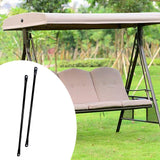 Maxbell 2Pcs Swing Replacement Bar Metal for Swing Pole Outdoor Equipment Swing Set 70.5 cm Black