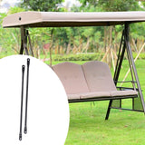 Maxbell 2Pcs Swing Replacement Bar Metal for Swing Pole Outdoor Equipment Swing Set 82 cm Black