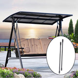 Maxbell 2Pcs Swing Replacement Bar Metal for Swing Pole Outdoor Equipment Swing Set 82 cm Black