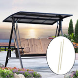 Maxbell 2Pcs Swing Replacement Bar Metal for Swing Pole Outdoor Equipment Swing Set 79 cm Beige