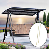 Maxbell 2Pcs Swing Replacement Bar Metal for Swing Pole Outdoor Equipment Swing Set 82 cm Beige
