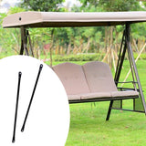 Maxbell 2Pcs Swing Replacement Bar Metal for Swing Pole Outdoor Equipment Swing Set 100 cm Black