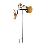 Maxbell Metal Drummer Windmill Handmade Garden Decoration for Backyard Outdoor Patio