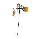 Maxbell Metal Drummer Windmill Handmade Garden Decoration for Backyard Outdoor Patio