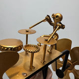 Maxbell Metal Drummer Windmill Handmade Garden Decoration for Backyard Outdoor Patio