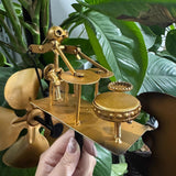 Maxbell Metal Drummer Windmill Handmade Garden Decoration for Backyard Outdoor Patio