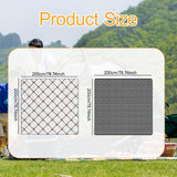 Maxbell Picnic Blanket Waterproof Large Foldable Beach Mat for Kids Women Men Indoor Black white grid