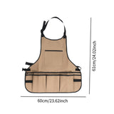 Maxbell Gardening Apron with Multiple Pocket Artist Painting Apron for Lab Work Chef