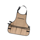 Maxbell Gardening Apron with Multiple Pocket Artist Painting Apron for Lab Work Chef