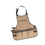 Maxbell Gardening Apron with Multiple Pocket Artist Painting Apron for Lab Work Chef