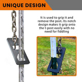 Maxbell T Post Puller Plate High Performance for Quick Removal of T Posts for S Hook