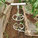 Maxbell Garden Hose Guide Spike Heavy Duty Water Hose Holder Stand Outside Hose Reel Metal Turntable