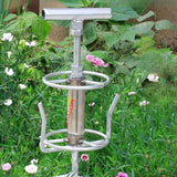 Maxbell Garden Hose Guide Spike Heavy Duty Water Hose Holder Stand Outside Hose Reel Metal Turntable
