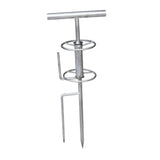 Maxbell Garden Hose Guide Spike Heavy Duty Water Hose Holder Stand Outside Hose Reel Metal Turntable