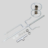Maxbell Garden Hose Guide Spike Heavy Duty Water Hose Holder Stand Outside Hose Reel Metal Turntable