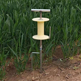 Maxbell Garden Hose Guide Spike Heavy Duty Water Hose Holder Stand Outside Hose Reel Plastic Turntable