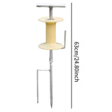 Maxbell Garden Hose Guide Spike Heavy Duty Water Hose Holder Stand Outside Hose Reel Plastic Turntable