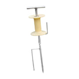 Maxbell Garden Hose Guide Spike Heavy Duty Water Hose Holder Stand Outside Hose Reel Plastic Turntable