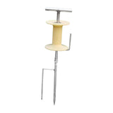 Maxbell Garden Hose Guide Spike Heavy Duty Water Hose Holder Stand Outside Hose Reel Plastic Turntable