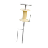Maxbell Garden Hose Guide Spike Heavy Duty Water Hose Holder Stand Outside Hose Reel Plastic Turntable