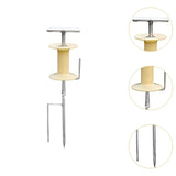 Maxbell Garden Hose Guide Spike Heavy Duty Water Hose Holder Stand Outside Hose Reel Plastic Turntable